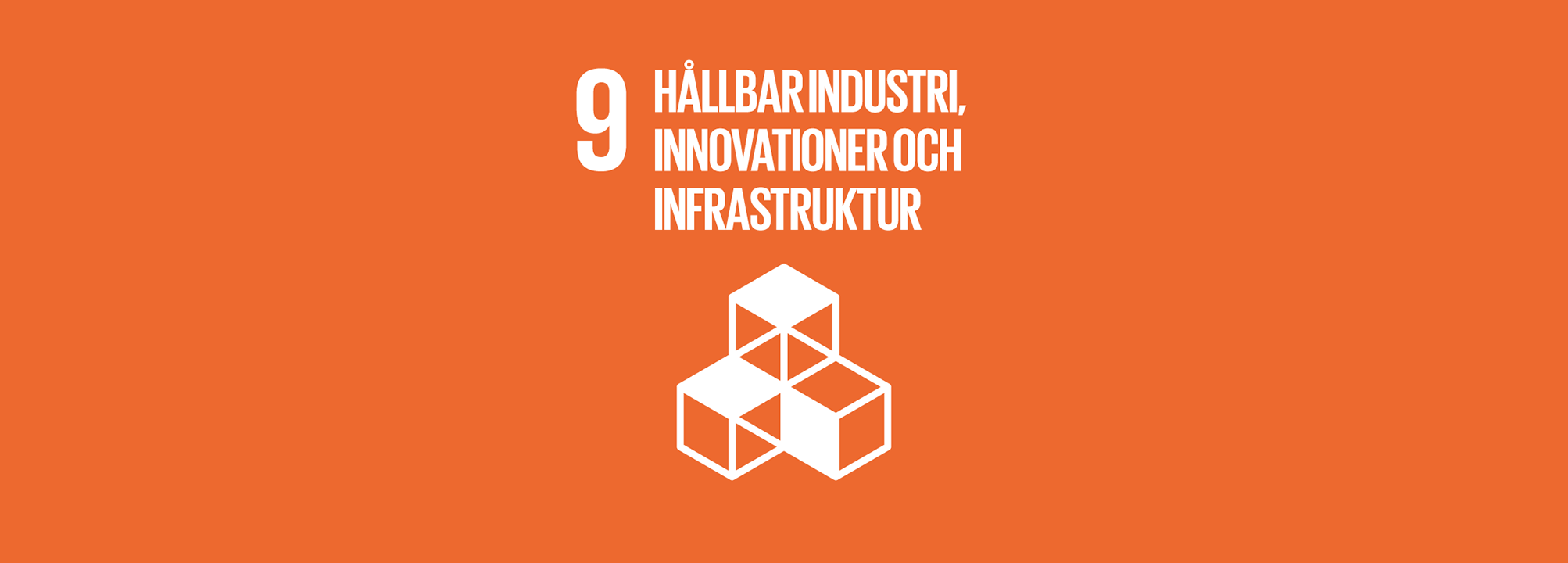 Ikon för mål 9 Hållbar industri, innovationer och infrastruktur