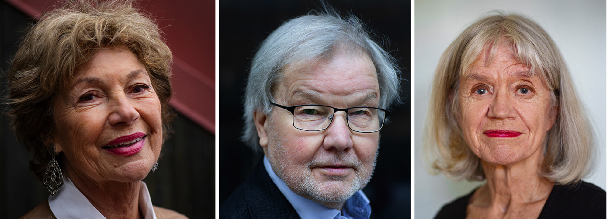 Kollage av bilder på Amelia Adamo, Ingmar Skoog och Karin Thunberg.