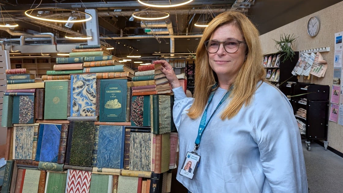 Giovanna Jörgensen. bibliotekschef i Värmdö.